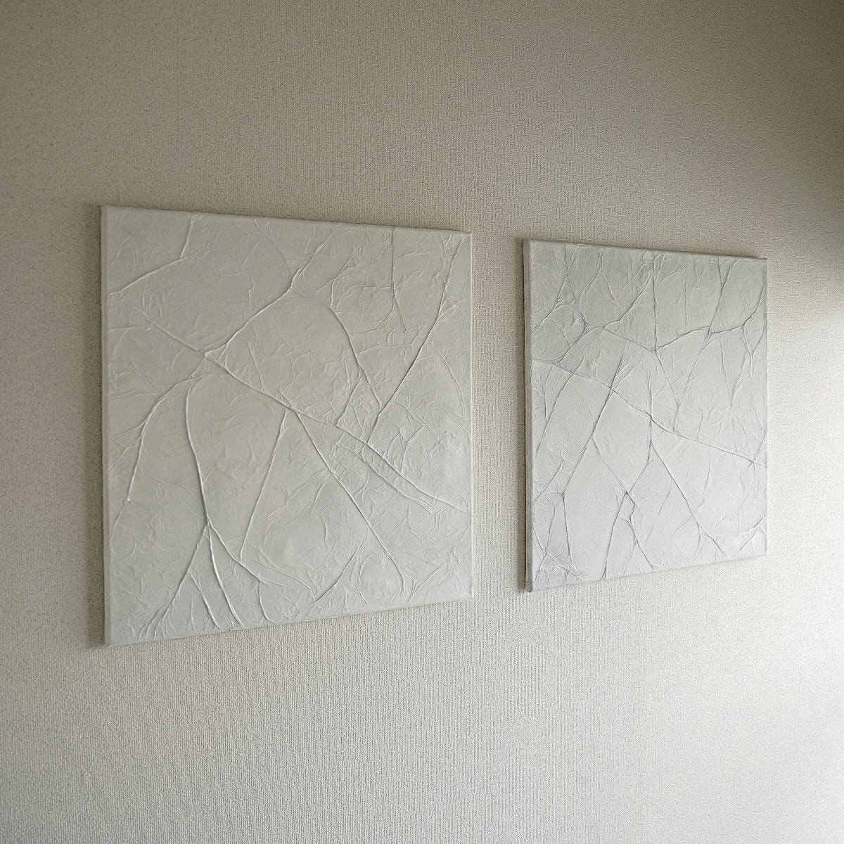 【feather gray 2枚組】60×60cm